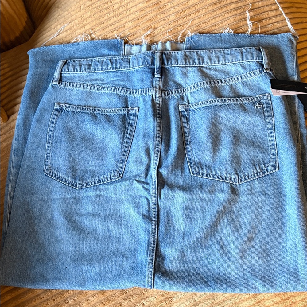Rag & bone featherweight Blue Denim Skirt